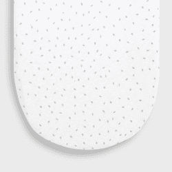 Image showing the Organic Moses Basket Fitted Sheet, W30 x L70cm, White product.