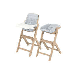 Image showing the Nesta 3-Piece High Chair Newborn & Toddler Bundle, Natural product.
