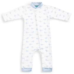 Image showing the Mouse Magnetic Fastening Romper Onesie, 12 Months, Blue product.