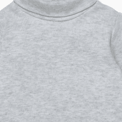 Image showing the Roll Neck Long Sleeve Bodysuit, 3 - 6 Months, Grey product.