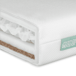 Image showing the Premium Dual Core Cot Mattress, White product.