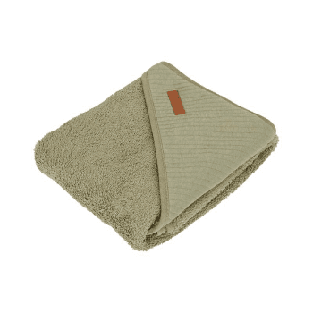 Image showing the Pure Hooded Baby Towel, Olive product.