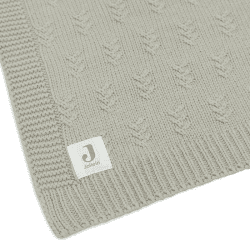 Image showing the Grain Knit Baby Blanket, 75 x 100cm, Olive Green product.