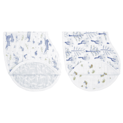 Image showing the Boutique Pack of 2 Organic Cotton Burpy Bibs, 57 x 28cm, Outdoors product.