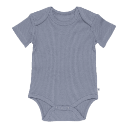 Image showing the Sailors Bay Short Sleeve Ribbed Bodysuit, 3 - 6 Months, Blue product.