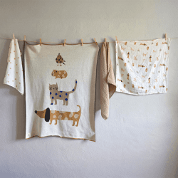 Image showing the Little Mateys Knitted Blanket, GOTS, 80 x 100cm, Royal Blue product.