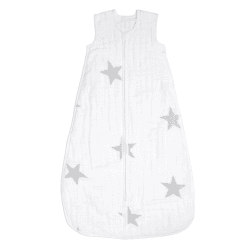 Image showing the Boutique Muli-Layer Muslin Sleeping Bag, 1.5 Tog, 6 - 18 Months, Twinkle product.