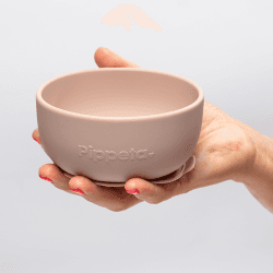 Image showing the Silicone Suction Bowl, Ash Rose product.