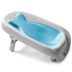 Image showing the Moby Recline & Rinse Baby Bather, Blue product.