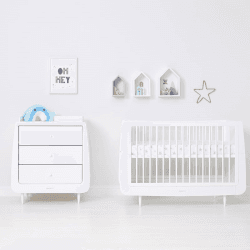 Image showing the Pack of 2 Cot & Cot Bed Fitted Sheets, Star product.