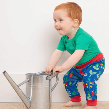 Image showing the Basic Organic Cotton Short Sleeved Bodysuit, 3 - 6 Months, Green product.