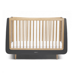 Image showing the SnuzKot Skandi Cot Bed excl. Mattress, Slate / Natural product.
