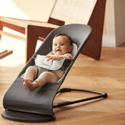 Image showing the Balance Soft Bouncer, Cotton/Jersey, Dark Grey/Grey product.
