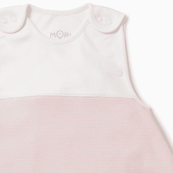 Image showing the Clever Sleeping Bag, 1.5 TOG, 0 - 24 Months, Blush Stripe product.