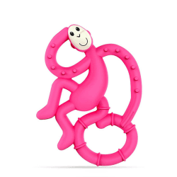 Image showing the Mini Monkey Teething Toy, Pink product.