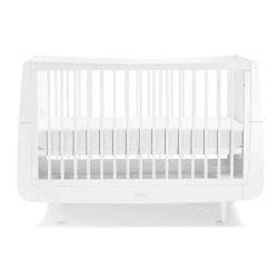 Image showing the SnuzKot Skandi Cot Bed excl. Mattress, White product.