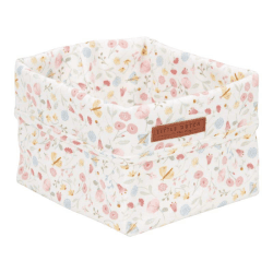 Image showing the Flowers & Butterflies Small Storage Basket, Pink product.