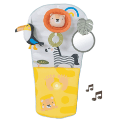 Image showing the Savannah Adventures Play & Kick Car Seat Activity Toy, Multi product.