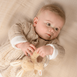 Image showing the Baby Bunny Reversible Jacket, 2 - 4 Months, Sand product.