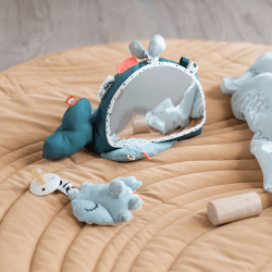Image showing the Puffee Cozy Comforter with Dummy Holder, Blue product.