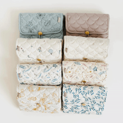 Image showing the Portable Travel Changing Mat with Print, Pressed Leaves Rose product.