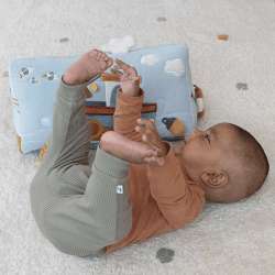 Image showing the Sailors Bay Activity Triangle Tummy Time Toy, Blue product.