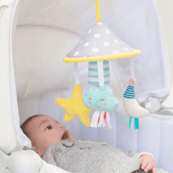 Image showing the Mini Moon Clip on Pushchair Mobile, Multi product.