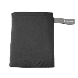 Image showing the Aura Soft Knit Baby Sling Wrap, Soft Black product.