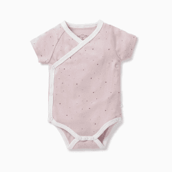 Image showing the Short Sleeve Kimono Bodysuit, 0 - 3 Months, Stardust product.