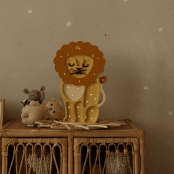 Image showing the Wooden Lion Lamp, African Yellow product.