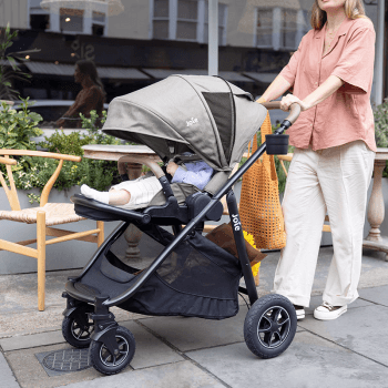Image showing the Versatrax Pushchair & Carrycot Bundle, Pebble product.