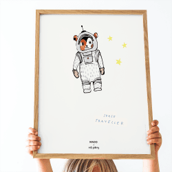 Image showing the Soft Gallery Space Traveller Print, 30 x 40cm product.