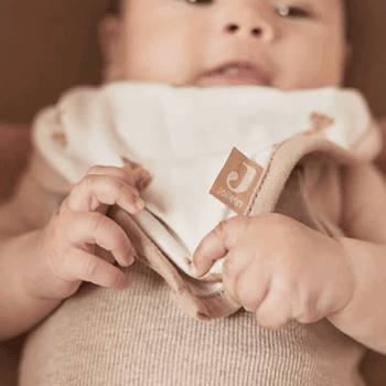 Image showing the Pack of 2 Bandana Bibs, Teddy Bear product.