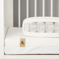 Image showing the Signature Hypoallergenic Bamboo Pocket Sprung Cot Mattress, White product.