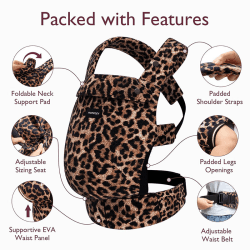 Image showing the Cotton Baby Carrier, Leopard product.