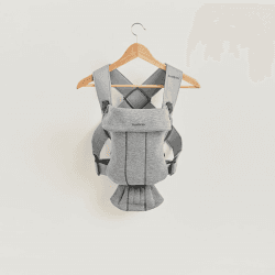 Image showing the Mini Baby Carrier, 3D Jersey, Light grey product.