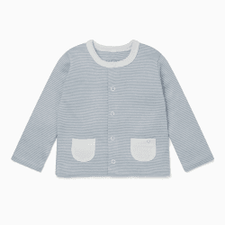 Image showing the Cardigan, 0 - 3 Months, Blue Stripe product.