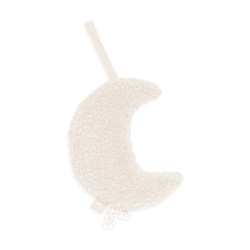 Image showing the Comforter with Dummy Holder Moon, Nougat product.