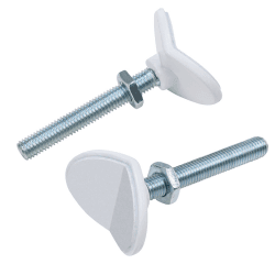 Image showing the Y-Spindle for Baby Safety Gates, White product.