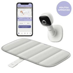 Image showing the Dream+ Smart Baby Monitor with Sensor Mat, White product.