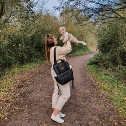 Image showing the Georgi Eco Changing Backpack, Black product.
