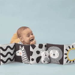 Image showing the Savannah Adventures Black & White Sensory Soft Book, Multi product.