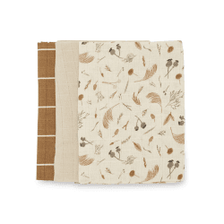 Image showing the Set of 3 Muslin Squares, 70 x 70cm, Grasslands product.