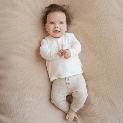 Image showing the Baby Bunny Long Sleeve Top, 2 - 4 Months, White product.