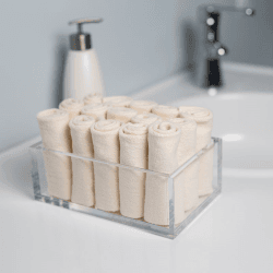 Image showing the Pack of 4 Organic Cotton Facecloths product.