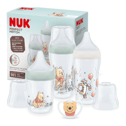 Image showing the Perfect Match 4 Piece Baby Bottle Bottle Starter Set, Disney Winnie The Pooh product.