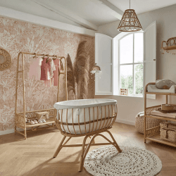 Image showing the Aria Rattan Crib, Rattan product.