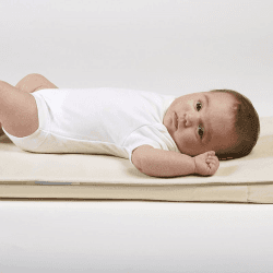 Image showing the Waterproof Moses Basket & Carrycot Mattress Protector, 30 x 70 cm, Natural product.