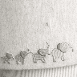 Image showing the Welcome To The World Elephant Lampshade, Grey product.