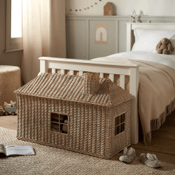 Image showing the Rattan House Toy Chest, Natural product.